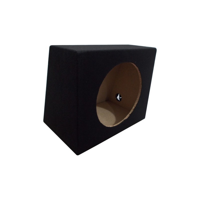 Caja Subwoofer 12 Pulg Sellada Con Bornera Tapizada Negra 45x39x 18x31