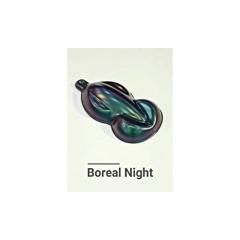 Pintura Removible Stretch Camaleon Boreal Night Violeta, Verde Y Azul