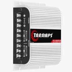 Amplificador Taramps TS 400.4 con entrada de alta 4 canales