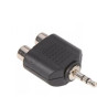 Adaptador 1 Mini Plug ST 3.5 a 2 RCA Hembra