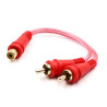 Cable Rca Bifurcador Y  Audio Pipe Hembra A 2 Machos 20 Cm