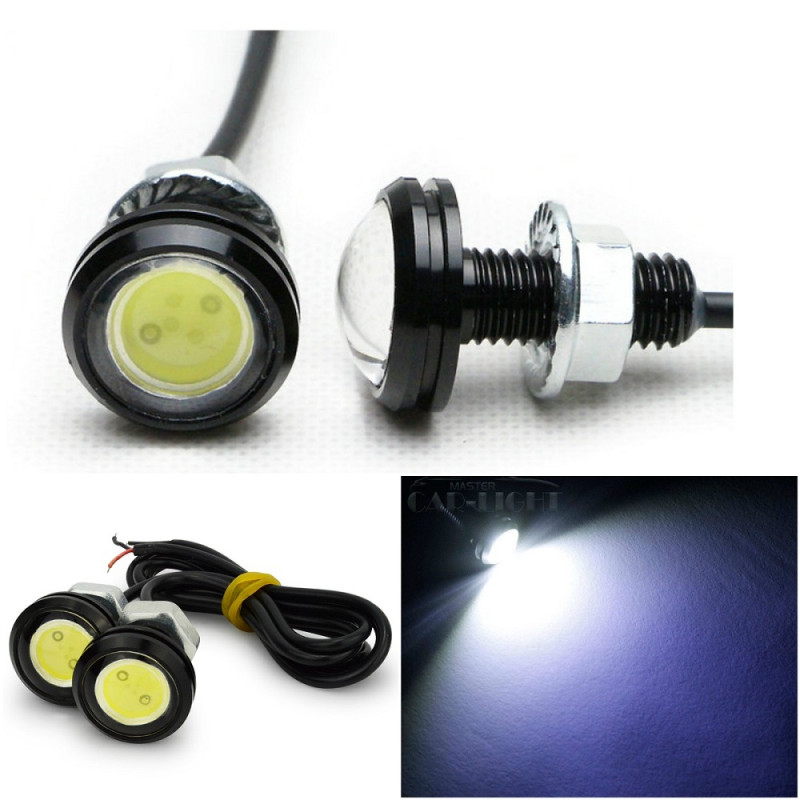 Luz De Cortesia Ojo De Aguila Blanco 12V  Por Par