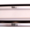 Portaequipaje De Techo Universal De Aluminio Ovalado Plateado 1.20 Metros Con Llave
