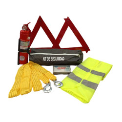 Kit De Seguridad Vehicular Con Matafuego 6 componentes