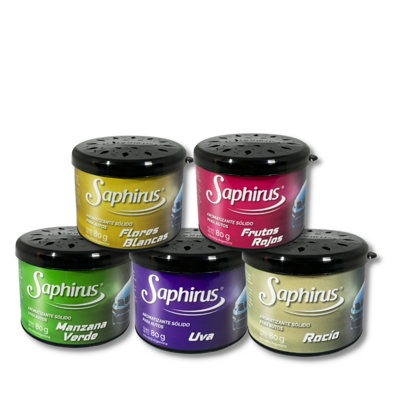 Aromatizante Solido Para Autos De 80 G Saphirus