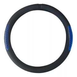 Cubre Volante Pvc 38cm Con Reflector Negro - Azul Oregon