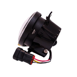 Par De Faros Auxiliares Con Ojo De Angel 4 Pulg Giro, Balizas Con Cables Y Tecla  DJ6940CROSS