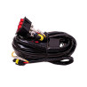 Par De Faros Auxiliares Con Ojo De Angel 4 Pulg Giro, Balizas Con Cables Y Tecla  DJ6940CROSS