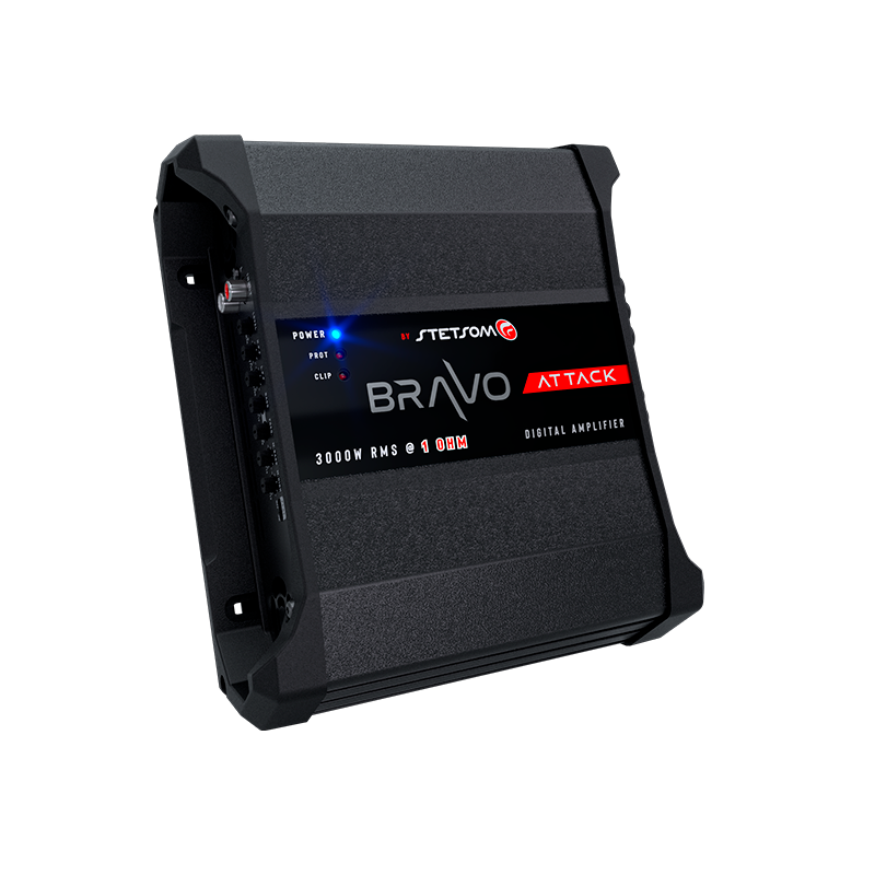 Amplificador Stetsom Bravo Attack 3000.1 1 Ohms 1 Canal 3000 Rms