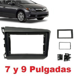 Marco adaptador Honda Civic (2012 al 2016) 9 pulg Chino y 7 pulg con adaptador Chino y Japones