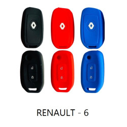 Funda Cubre Llave Renault 6  Captur - Kangoo - Duster Linea Nueva Llave Navaja