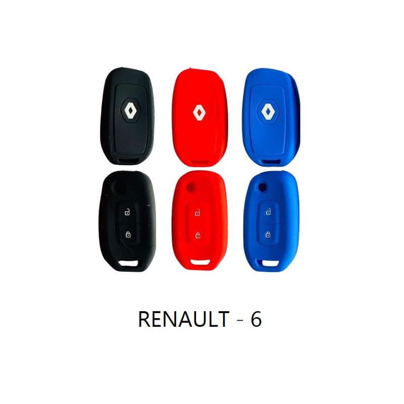 Funda Cubre Llave Renault 6  Captur - Kangoo - Duster Linea Nueva Llave Navaja