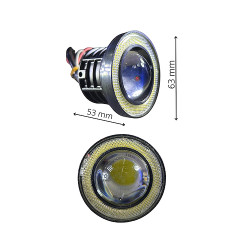 Faro Led Auxiliar Con Ojo De Angel 12 Volt X Par 63 mm Diam LR-10W