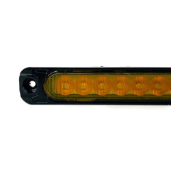 Faro Trasero Led Ambar 12v Funcion Fija Secuencial Y Flash 25Cm X 2,5 Cm DJ-KD512W-AMBER