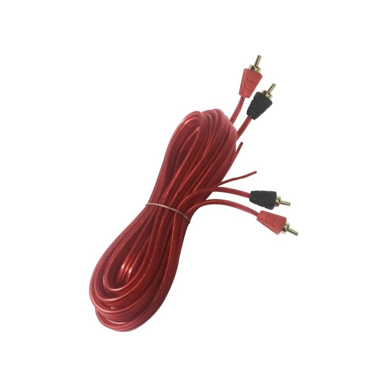 Cable Rca A Rca 5m Con Remoto Rojo Strong