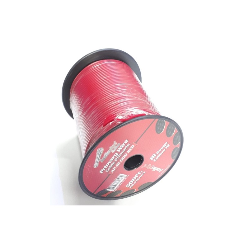Cable Unipolar 0.50mm Audio Pipe Color Rojo