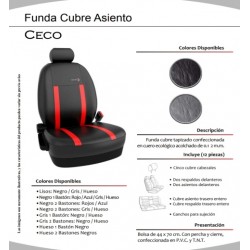 Funda Cuero Ecologico 2 Butacas Para Vw Y Fiat Modelo Ceco101 Mkr