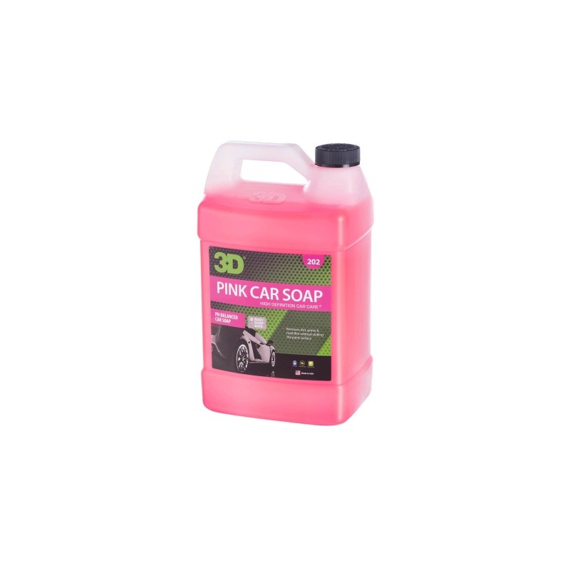 Shampoo Concentrado 3d Pink Car Soap Ph Neutro Sin Cera Galon 202g01