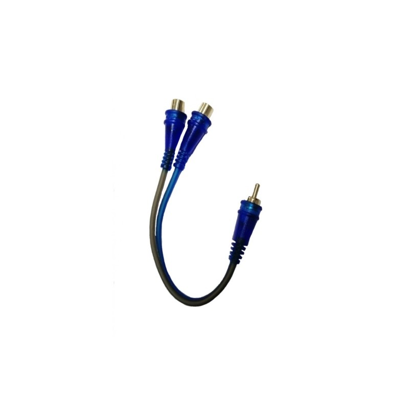 Cable Rca Bifurcador Y Audio Pipe Azul 1m - 2h  20 Cm