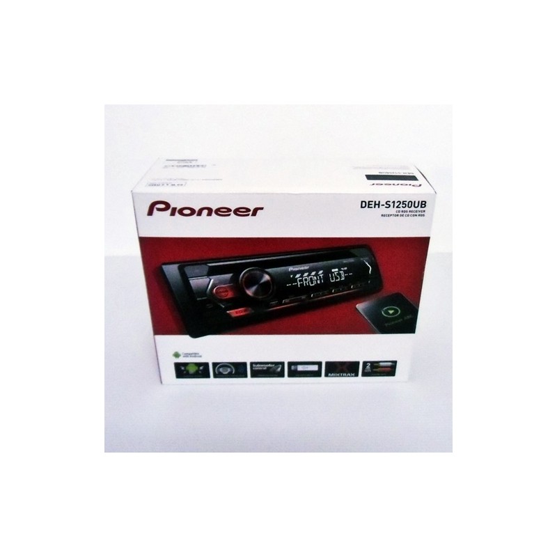Estereo Pioneer Deh-s1250 Cd / Usb / 2 Rca / Remoto / Bass Boost - Linea 2019