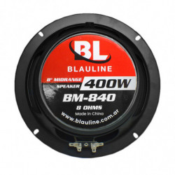 Woofer Blauline Bm-840 Medio 8 Pulgada Campana De Chapa 400w 30oz