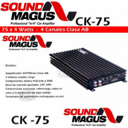 Amplificador Sound Magus Ck-75 4 Canales Clase Ab