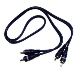 Cable Armado Rca A Rca 90 Cm Negro Artekit Linea Blue