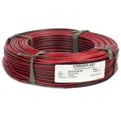 Cable Bipolar Bafle 2 X 0.50 Rojo-negro Por Metro - Rollo 100 Mts