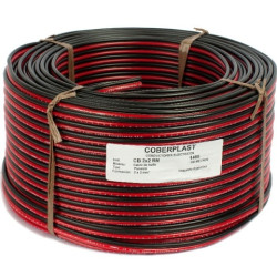 Cable Bipolar Bafle 2 X 2.5 Rojo - Negro Por Metro - Rollo 100 Mts
