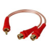 Cable Rca Bifurcador Y Audio Pipe Macho A 2 Hembra 20 Cm