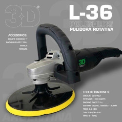 PULIDORA ROTATIVA L-36 3D 0 A 4000 RPM DISPLAY DIGITAL 3D