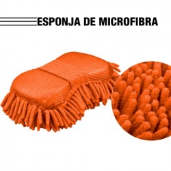 Esponja De Microfibra  Color Naranja 3d  G-45or